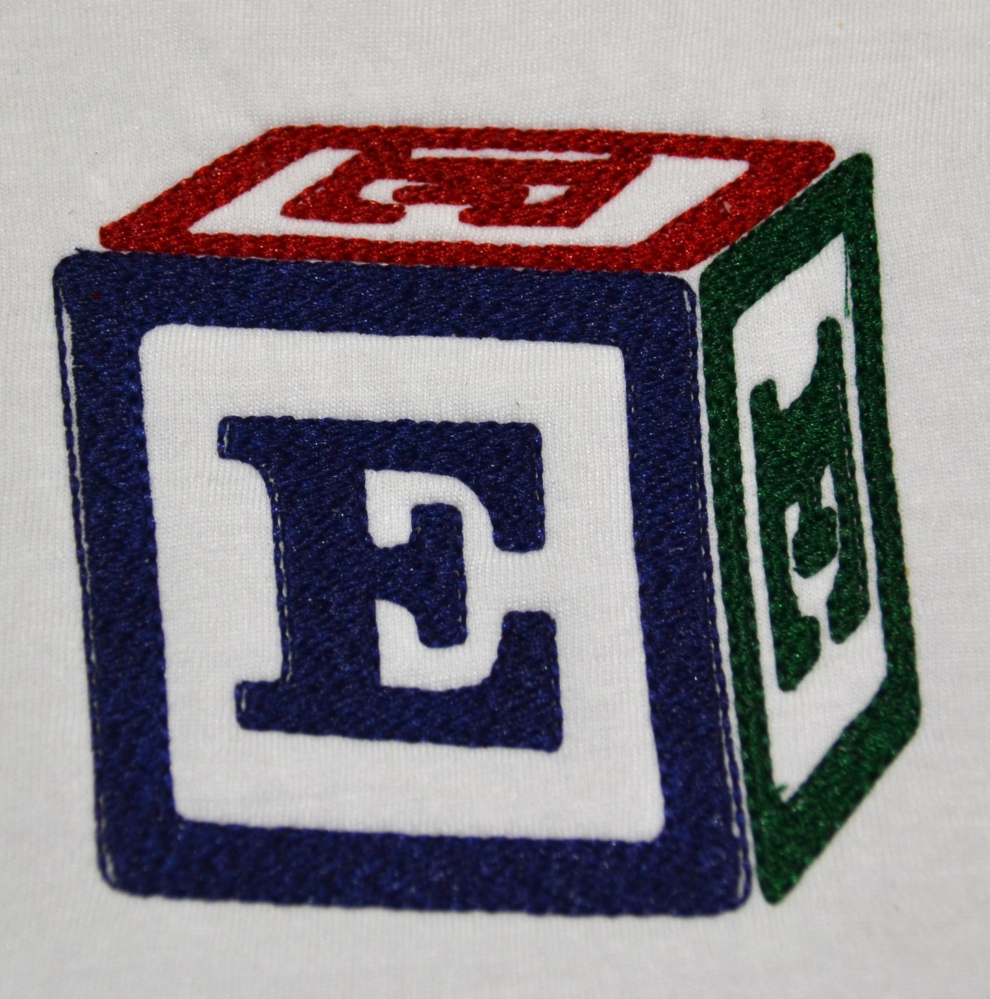 Baby Bib - Customize Block with Initial