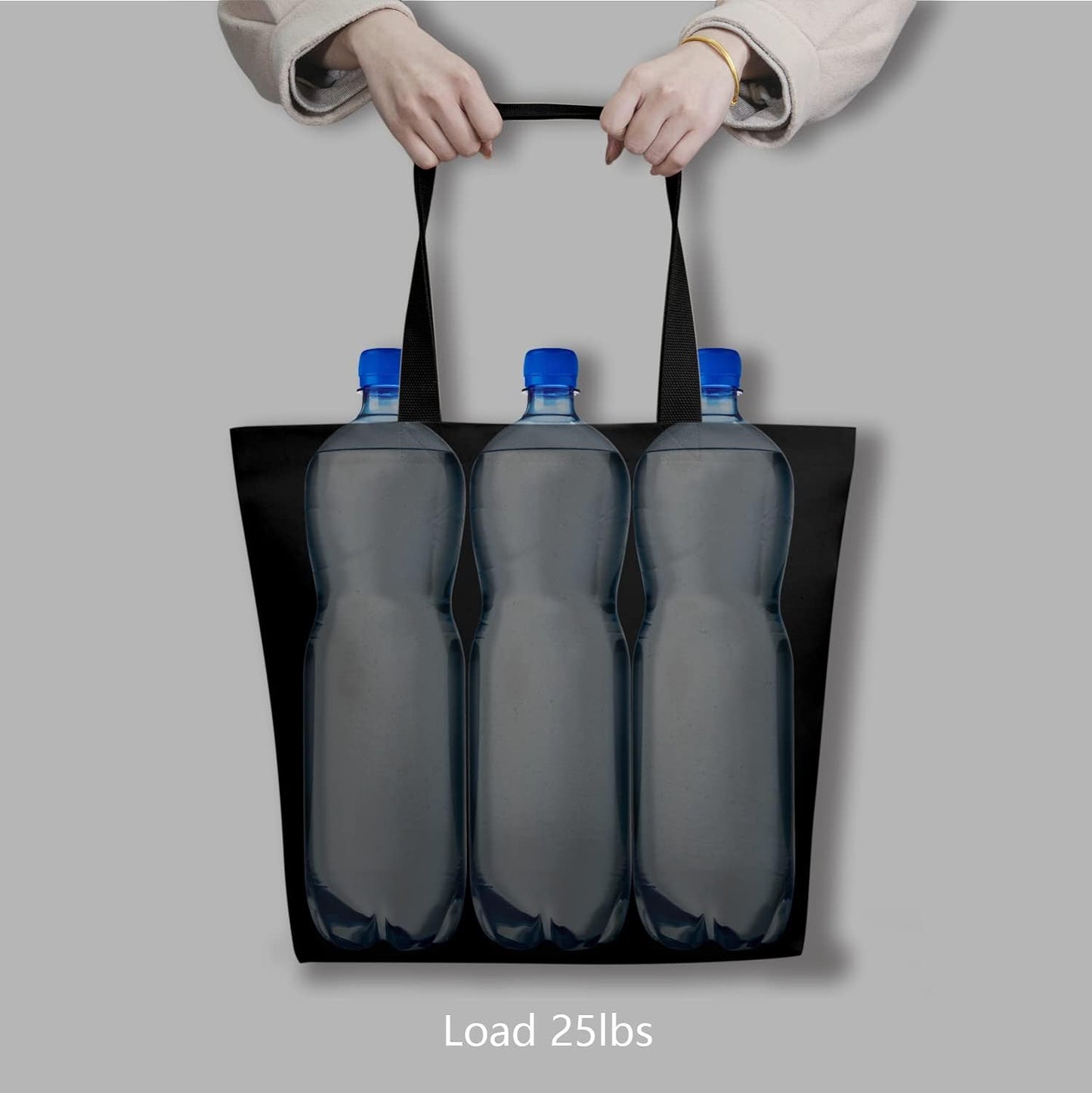 Embroidered Faith Instead of Fear - Breast Cancer Survivor Canvas Tote Bag