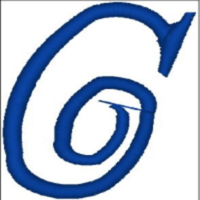 Monogrammed Embroidered Scroll Circle Dinner Napkin