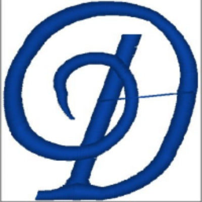 Monogrammed Embroidered Scroll Circle Dinner Napkin