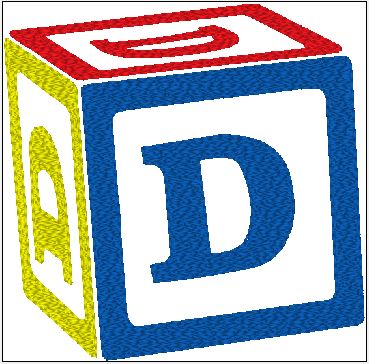 Baby Bib - Customize Block with Initial