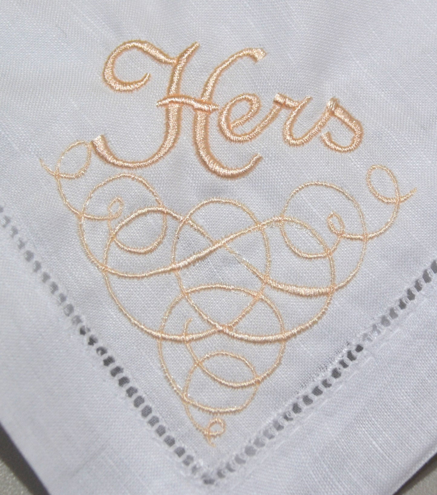 Just For 2 - HIS & HER Embroidered Cloth Napkins