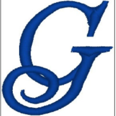 Monogrammed Embroidered Scroll Circle Dinner Napkin