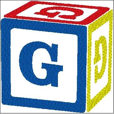 Baby Bib - Customize Block with Initial