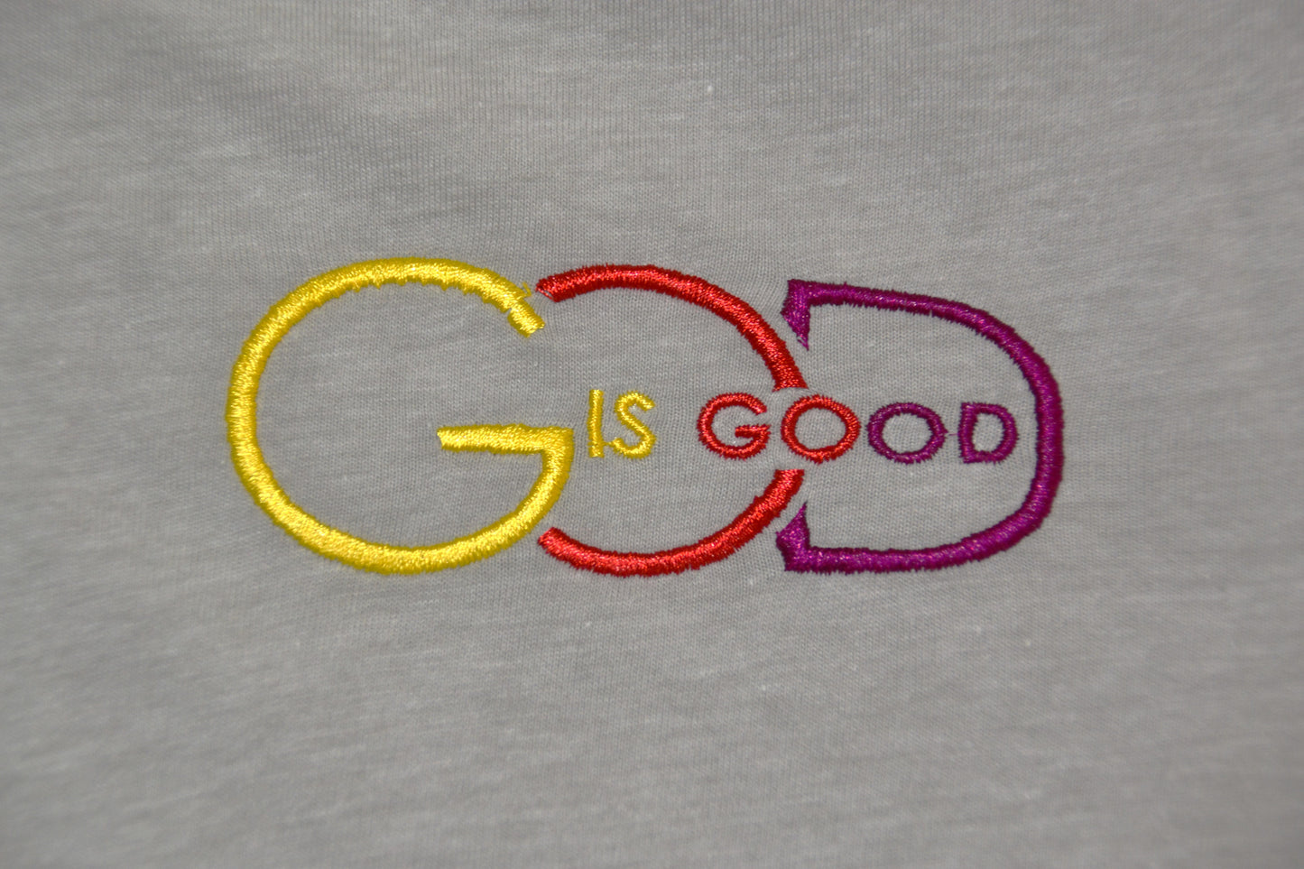 Embroidered God Is Good T-Shirt