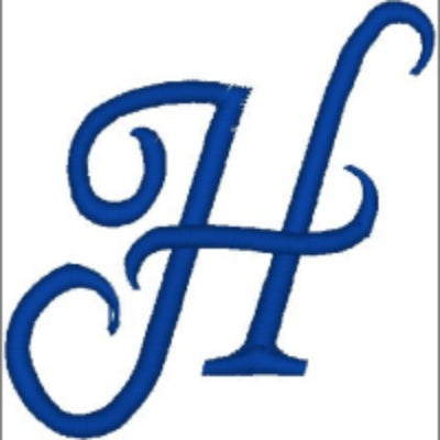 Monogrammed Embroidered Scroll Circle Dinner Napkin