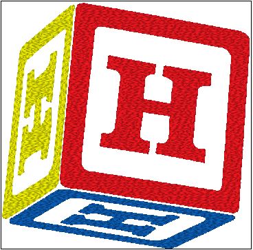 Baby Bib - Customize Block with Initial