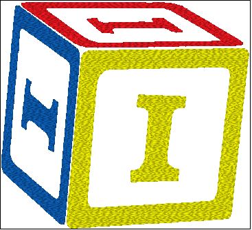 Baby Bib - Customize Block with Initial