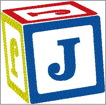 Baby Bib - Customize Block with Initial