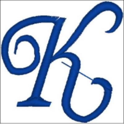 Monogrammed Embroidered Scroll Circle Dinner Napkin