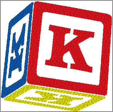 Baby Bib - Customize Block with Initial