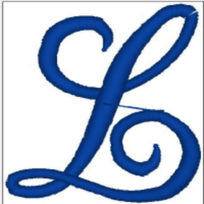 Monogrammed Embroidered Scroll Circle Dinner Napkin