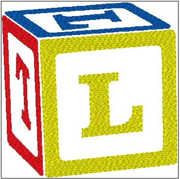 Baby Bib - Customize Block with Initial