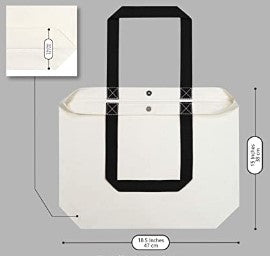 Embroidered BELIEVE Canvas Tote Bag