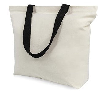 Embroidered FAITH Canvas Tote Bag