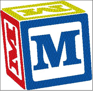 Baby Bib - Customize Block with Initial