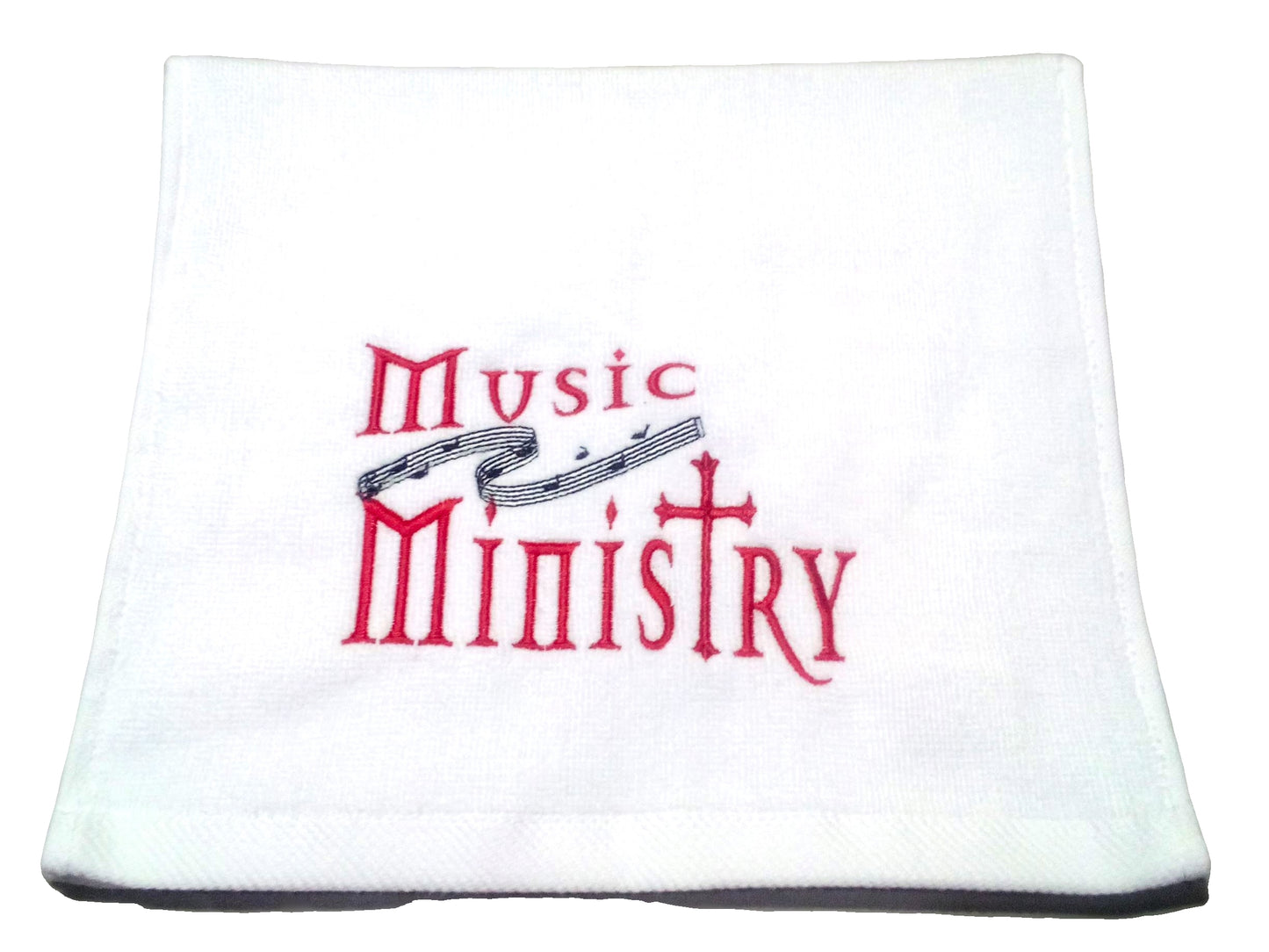 Christian Ministry - Music Ministry - Embroidered Velour Towel