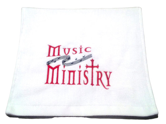 Christian Ministry - Music Ministry - Embroidered Velour Towel