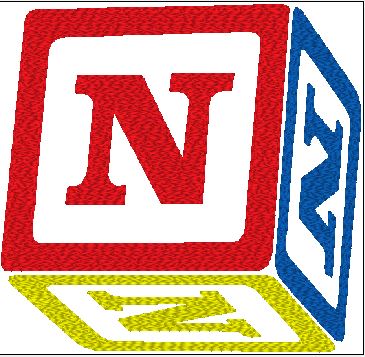 Baby Bib - Customize Block with Initial