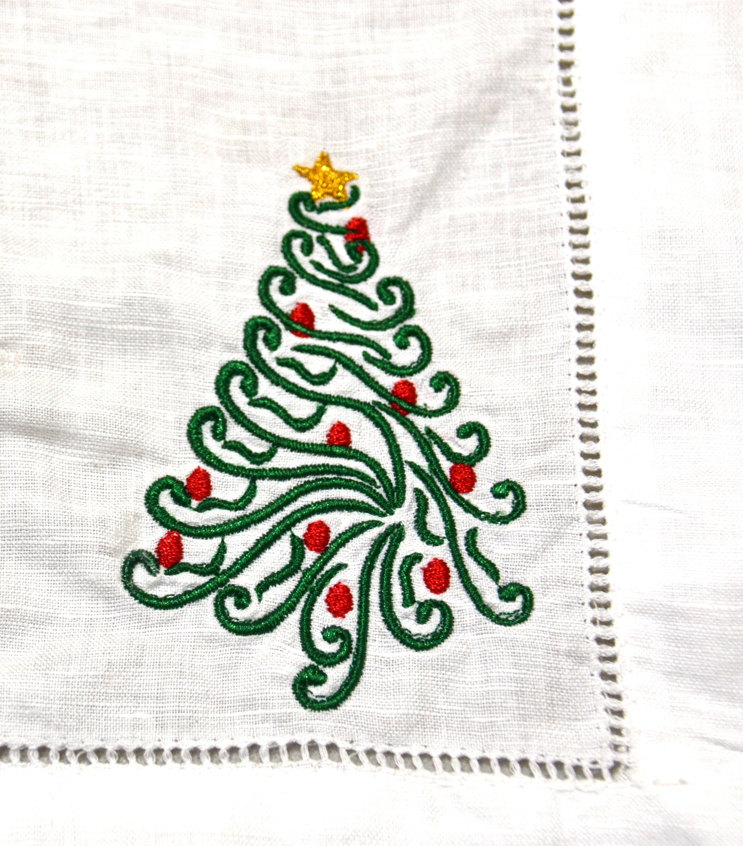 Christmas Tree Swirl Cloth Placemat