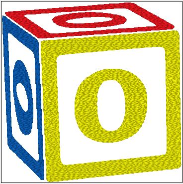 Baby Bib - Customize Block with Initial