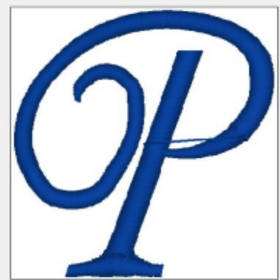 Monogrammed Embroidered Scroll Circle Dinner Napkin