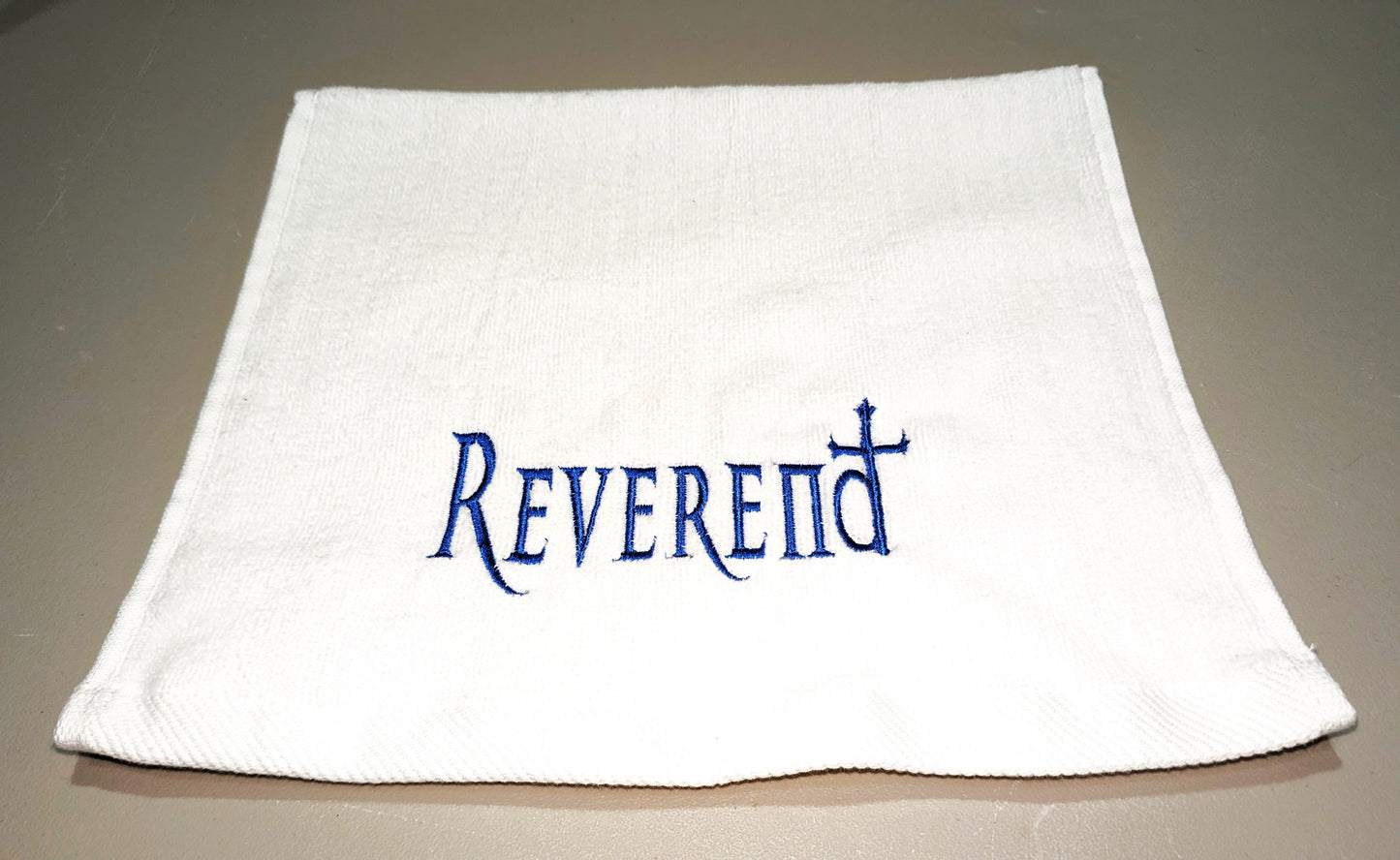 Christian Ministry - Reverend - Embroidered Velour Hand Towel