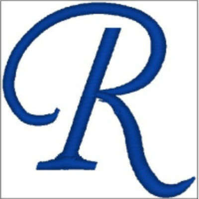 Monogrammed Embroidered Scroll Circle Dinner Napkin