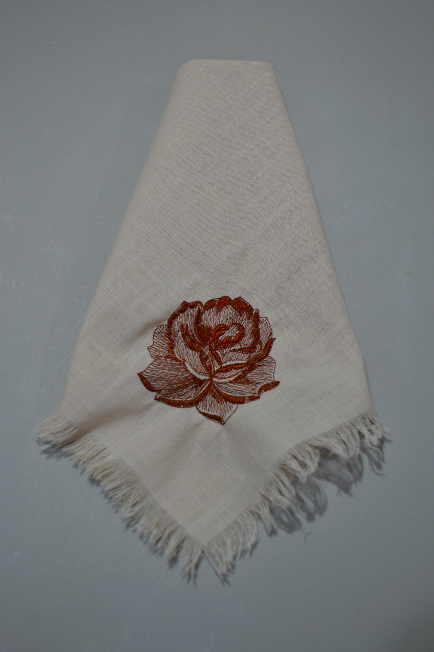 Single Rose Dinner Napkin