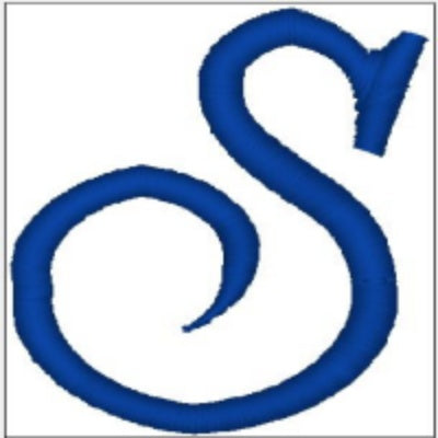 Monogrammed Embroidered Scroll Circle Dinner Napkin