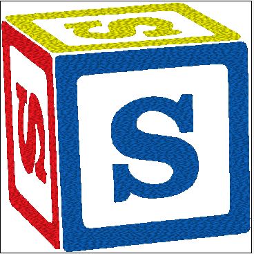 Baby Bib - Customize Block with Initial