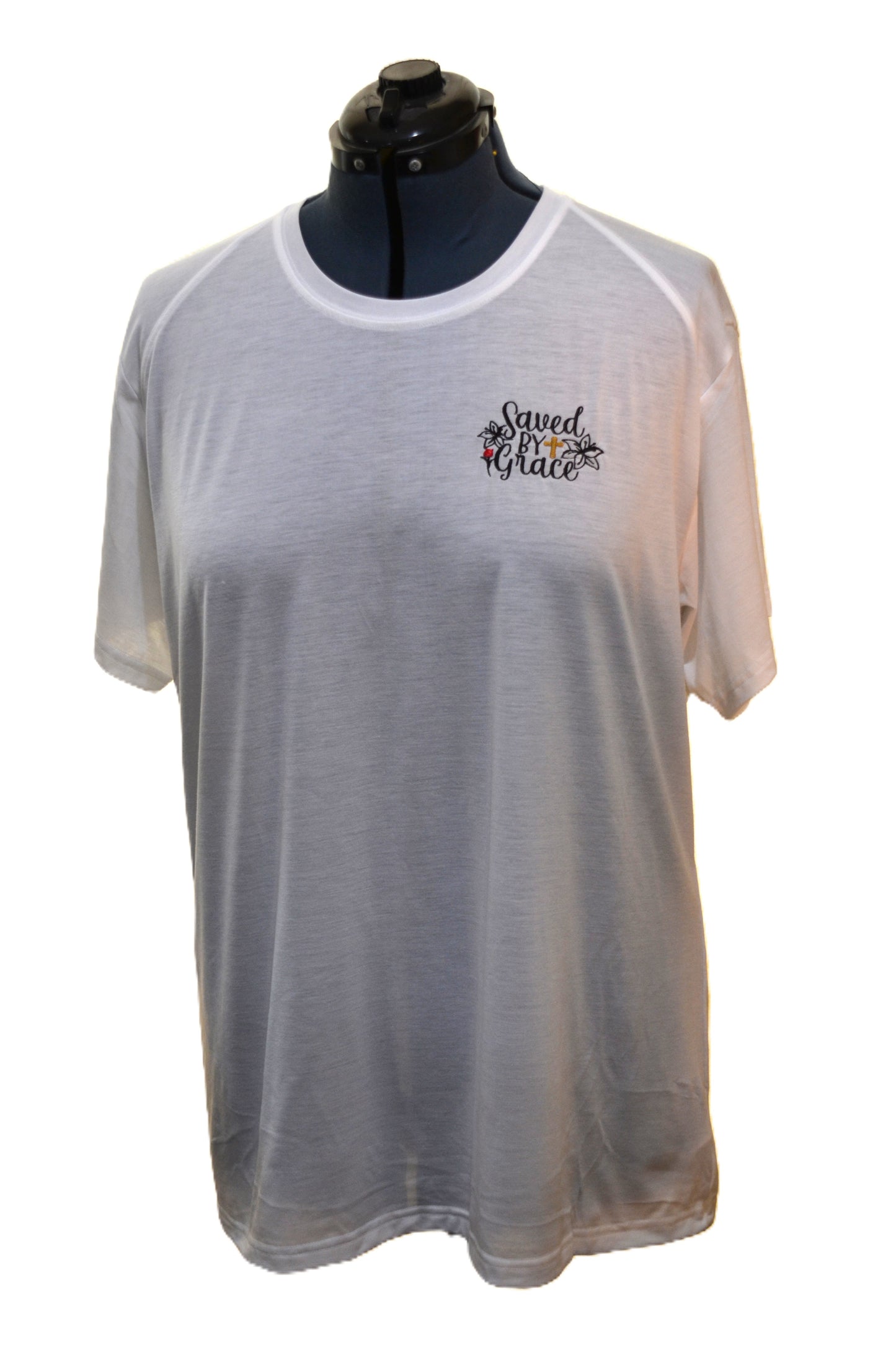 Embroidered Saved By Grace T-Shirt