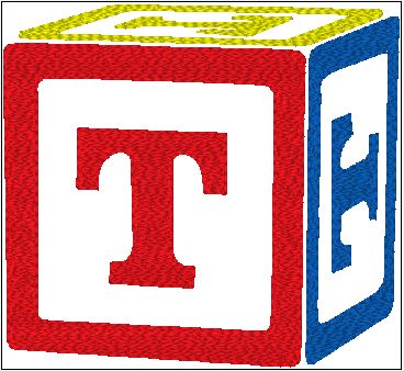 Baby Bib - Customize Block with Initial