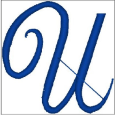 Monogrammed Embroidered Scroll Circle Dinner Napkin