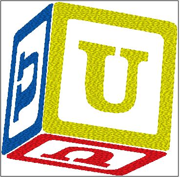 Baby Bib - Customize Block with Initial