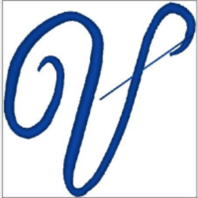 Monogrammed Embroidered Scroll Circle Dinner Napkin