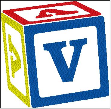 Baby Bib - Customize Block with Initial