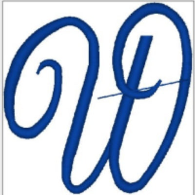 Monogrammed Embroidered Scroll Circle Dinner Napkin