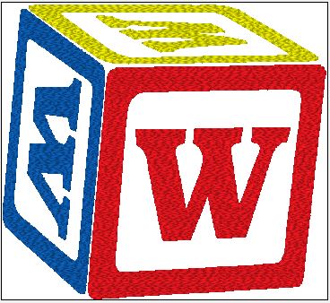 Baby Bib - Customize Block with Initial