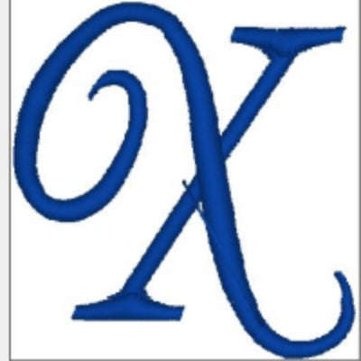 Monogrammed Embroidered Scroll Circle Dinner Napkin