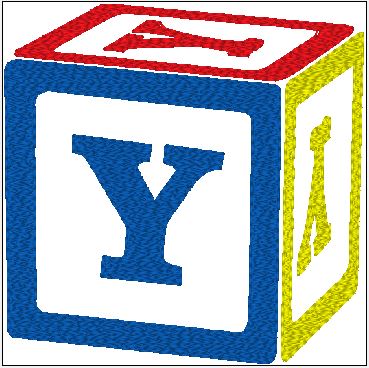 Baby Bib - Customize Block with Initial