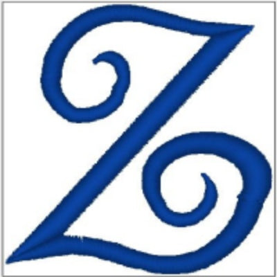 Monogrammed Embroidered Scroll Circle Dinner Napkin