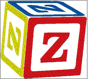 Baby Bib - Customize Block with Initial