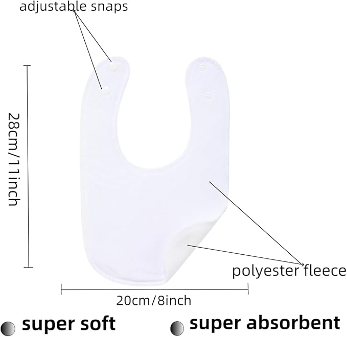 Baby Bib - Customize Block with Initial