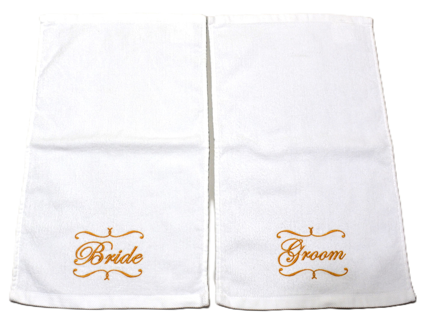 Bride and Groom Hand Towel Set
