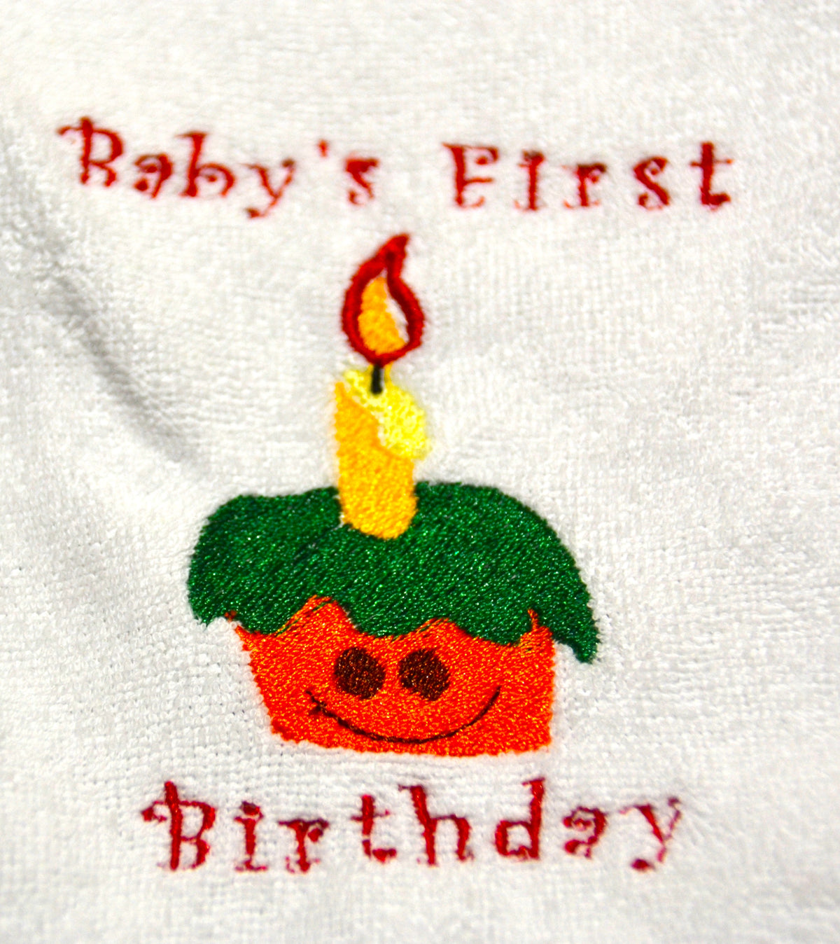 Baby's First Whimsical Embroidered Bibs Set of 4, Cotton Blend Terry, Adjustable Neck Closure