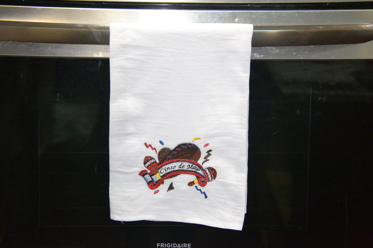 Embroidered CINCO DE MAYO Flour Sack Dish Towel