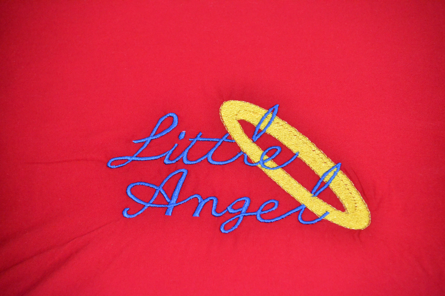 Toss Pillow Cover - Embroidered Lil Angel