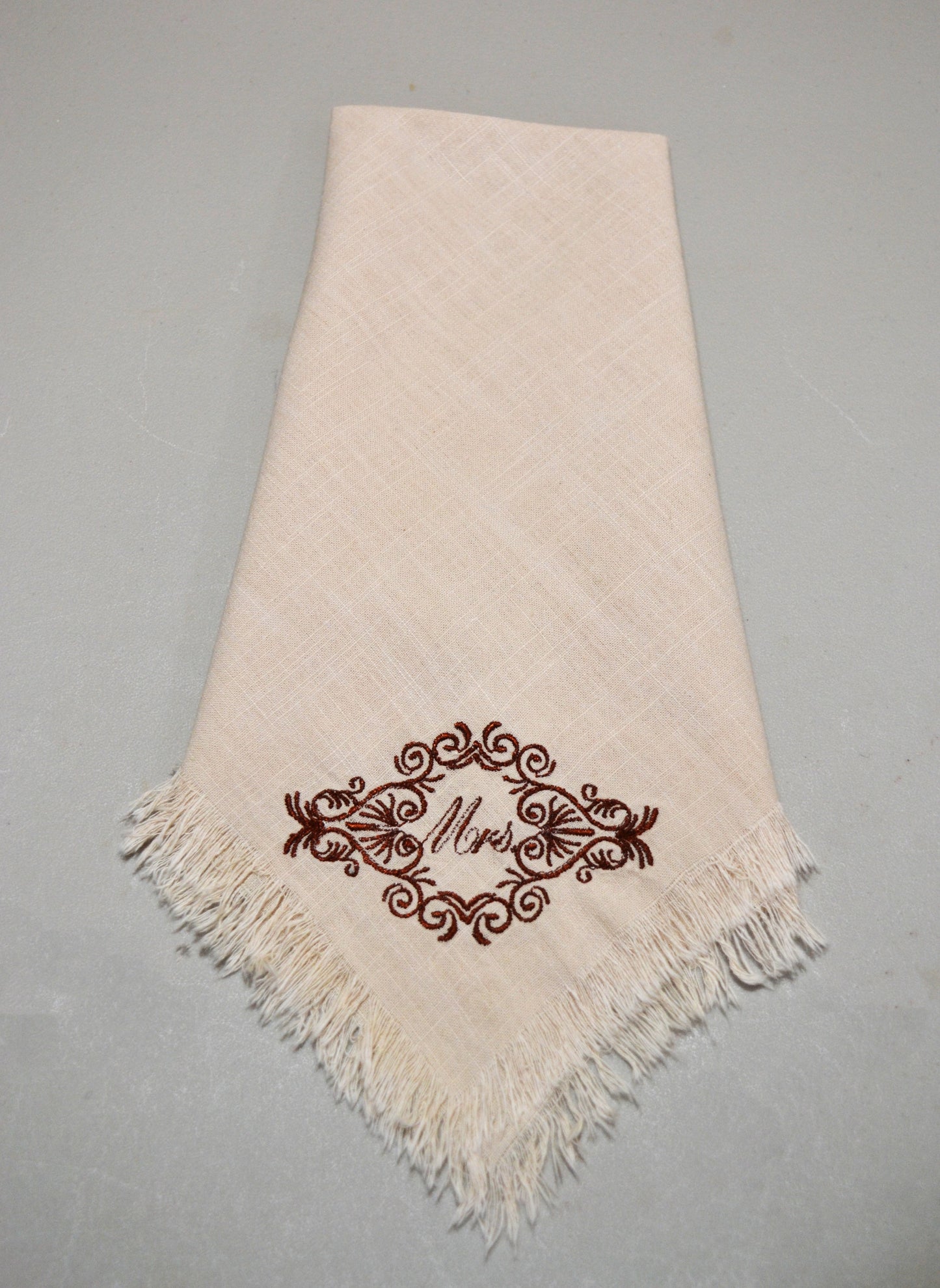 Just For 2 - MR. & MRS. Embroidered Cloth Napkins