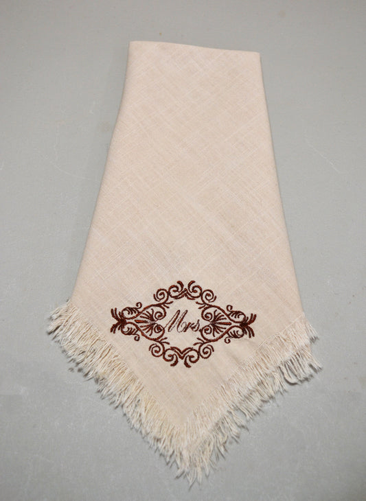 Just For 2 - MR. & MRS. Embroidered Cloth Napkins